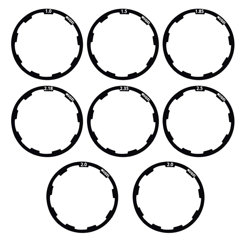 8PCS Bicycle Flywheel Washer Spacer Cassette Headset Gasket Hub Bottom Bracke…