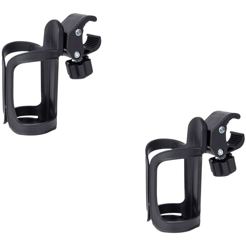 Black Cup Holder for Baby Carriage Bike Tricycle Umbrella 14 cm x 7 cm
