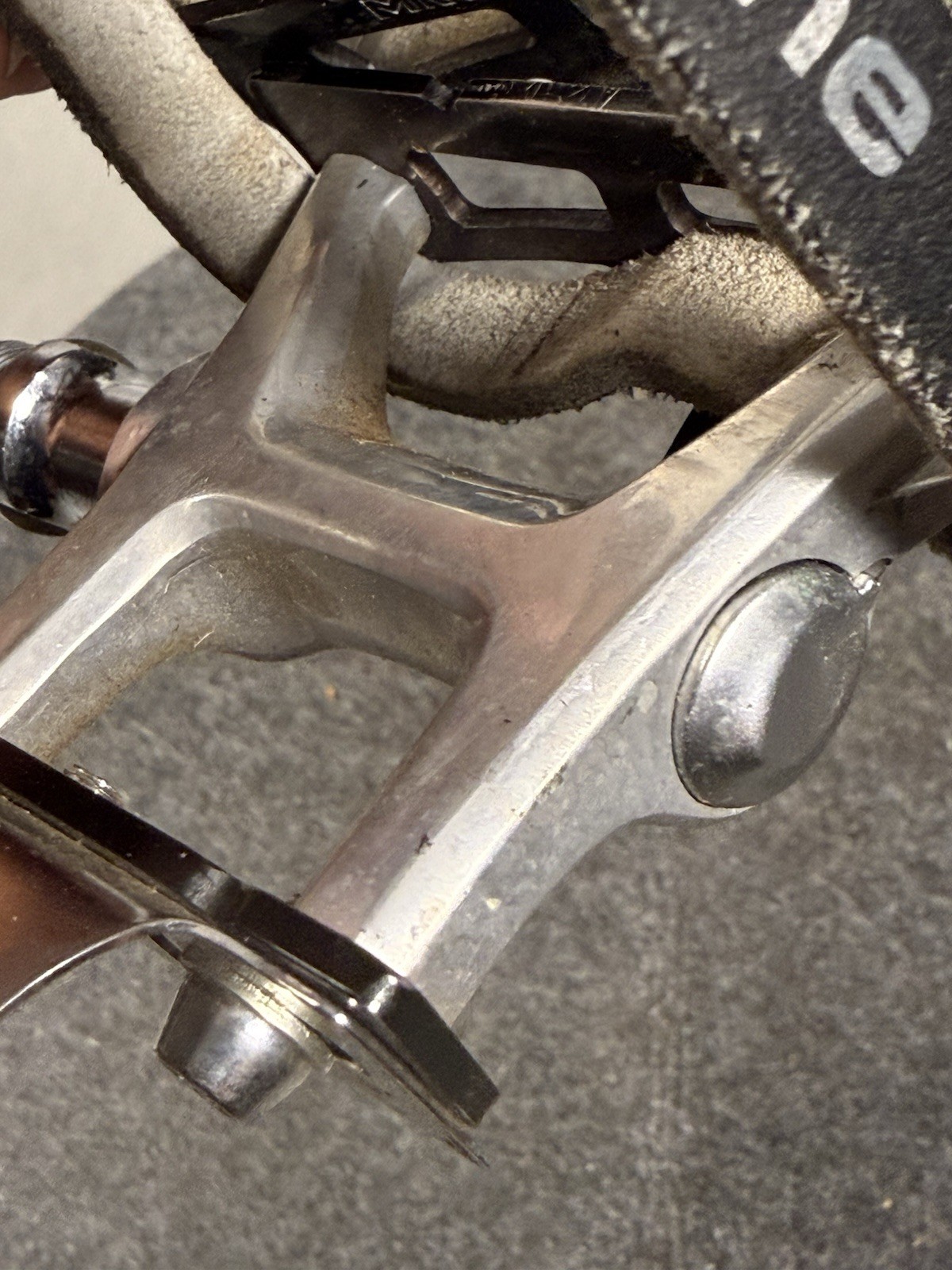 Vintage MKS RX-1 NJS Track Pedals with Toe Clips And Christophe Straps. Pista.