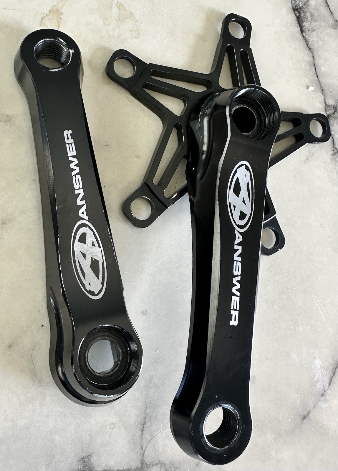 Answer BMX 125 mm Mini Alumilite Cranks – Black