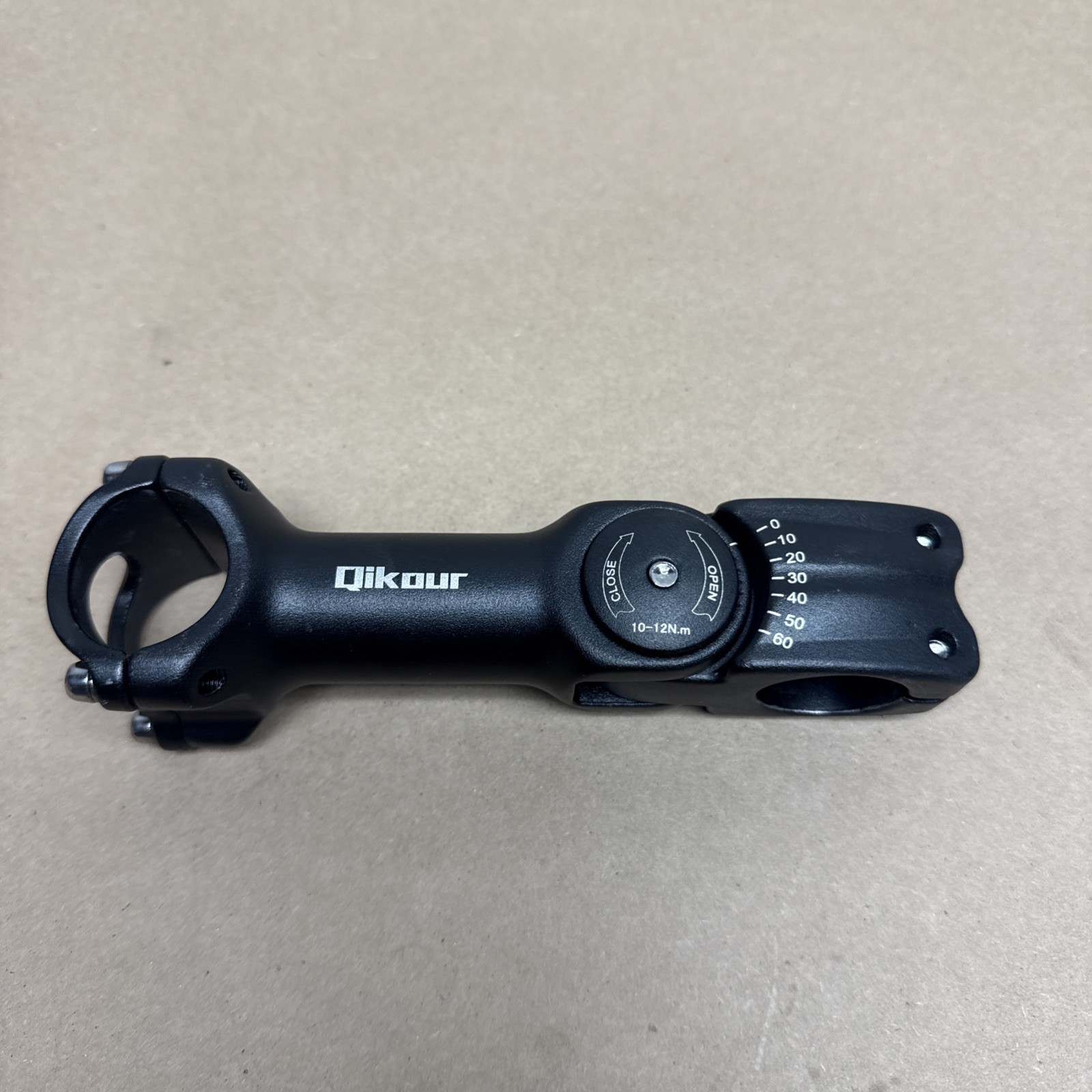 130mm QIKOUR Adjustable Bicycle Stem 60 Degree 31.8mm (1-1/4″)