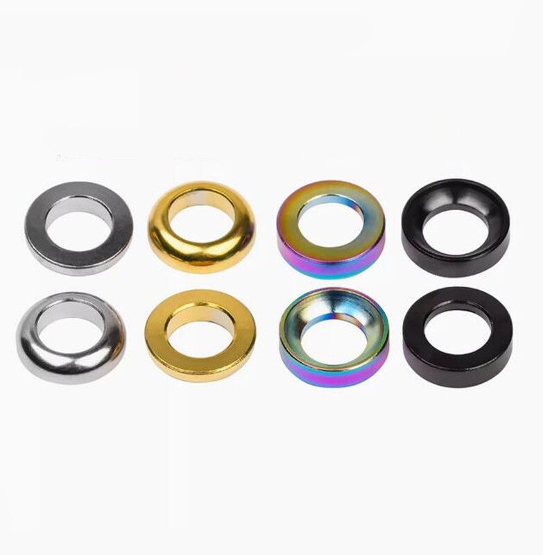 Titanium Washer M6 Concave Convex Gasket Spacer For Bike Motorcycle Fastening