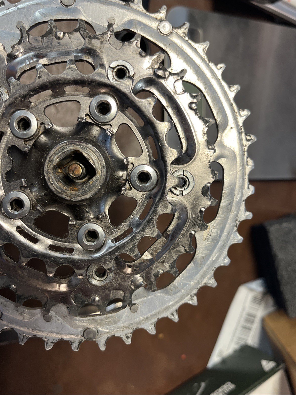 Vintage Shimano STX RC FC-MC33 Crankset 175mm 3x Triple Square Taper MTB