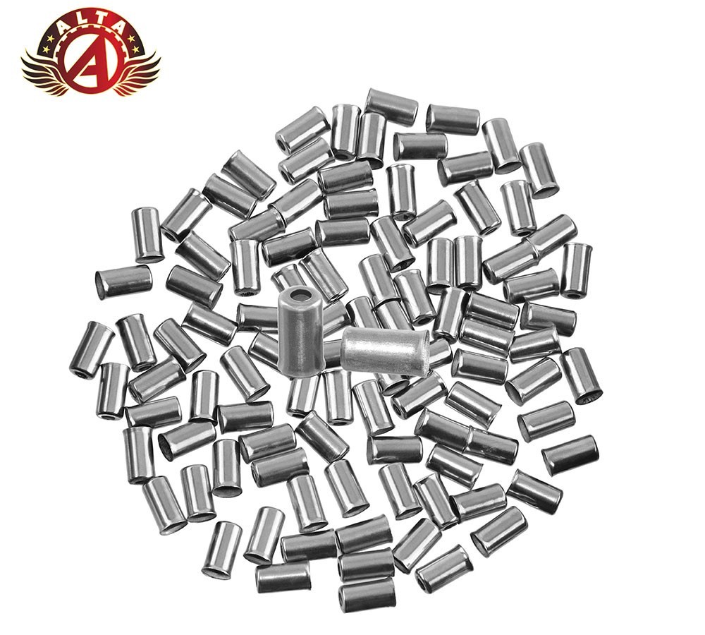 ALTA Bike Bicycle Brake Cable Housing Ferrule 5mm Chrome 100PC/PACK