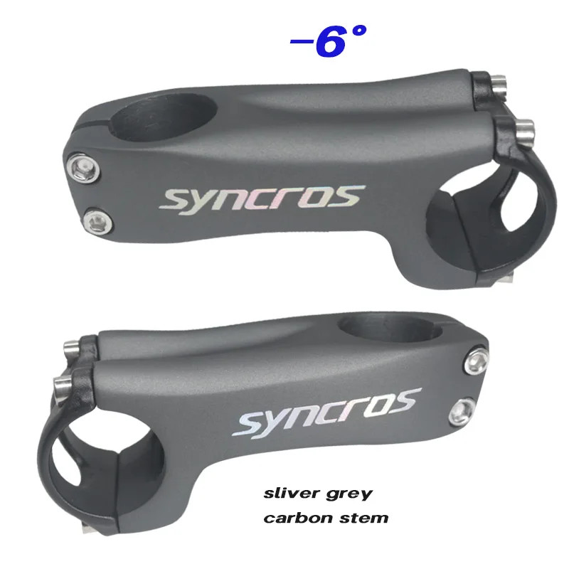 Angle -6 / -17 Degree Carbon Road Mountain Bike Stems handlebar 31.8×70-130MM
