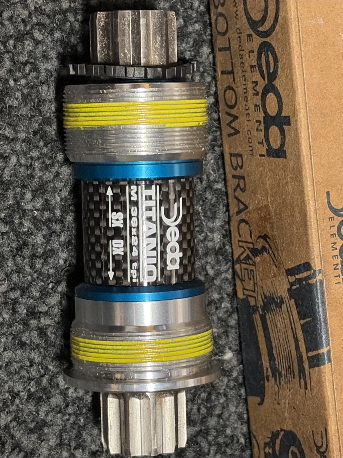 Deda Elementi D-Power Titanium ISIS Bottom Bracket 108mm-ITA