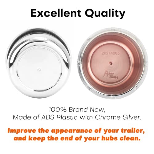 4Pcs 3.03inch Wheel Center Caps for 3.03in Hub Hole, 2.36in Tall Chrome Silver