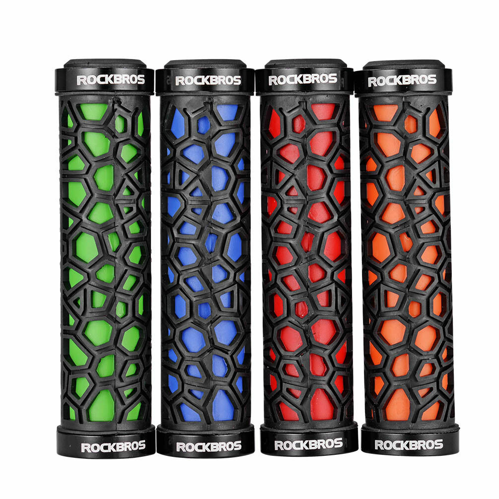 ROCKBROS Bike Grips Bicycle Handlebar Grips Rubber Lock-on Ultraight MTB Grips