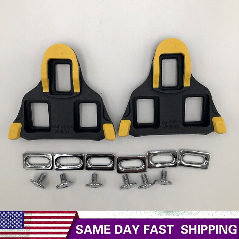 1 Pair Shimano SM-SH11 Cleat set 6 Degree Float SPD-SL Road Bike Pedal Cleats