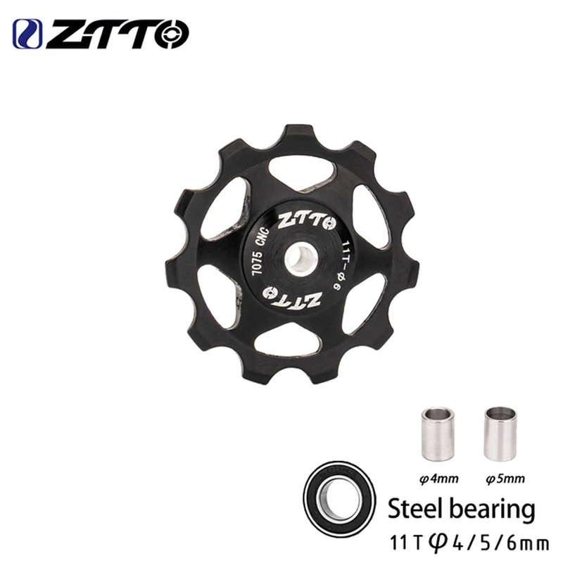 ZTTO MTB Rear Derailleur Jockey Wheels 11T 13T AL7075 Bearing Pulley Set