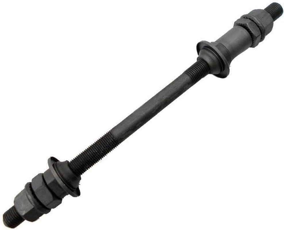 1Pc Black Bike Axle 190MM for Bicycle Multiple Speed Rear Hub Axle 3/8 Inch 26 T