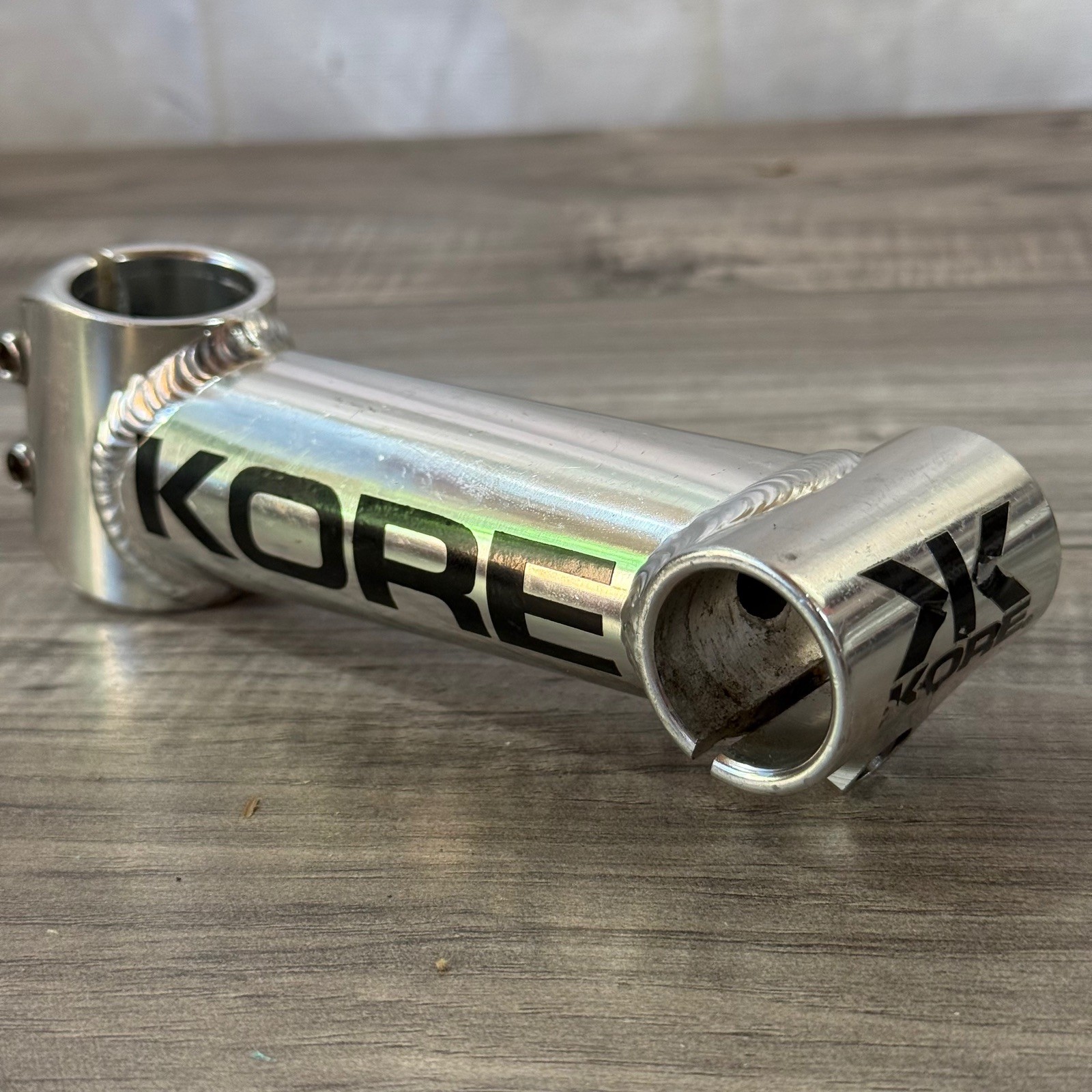 Kore Aheadlite MTB Stem 135 10 Degree 25.4 Polished Silver 1996 Clean