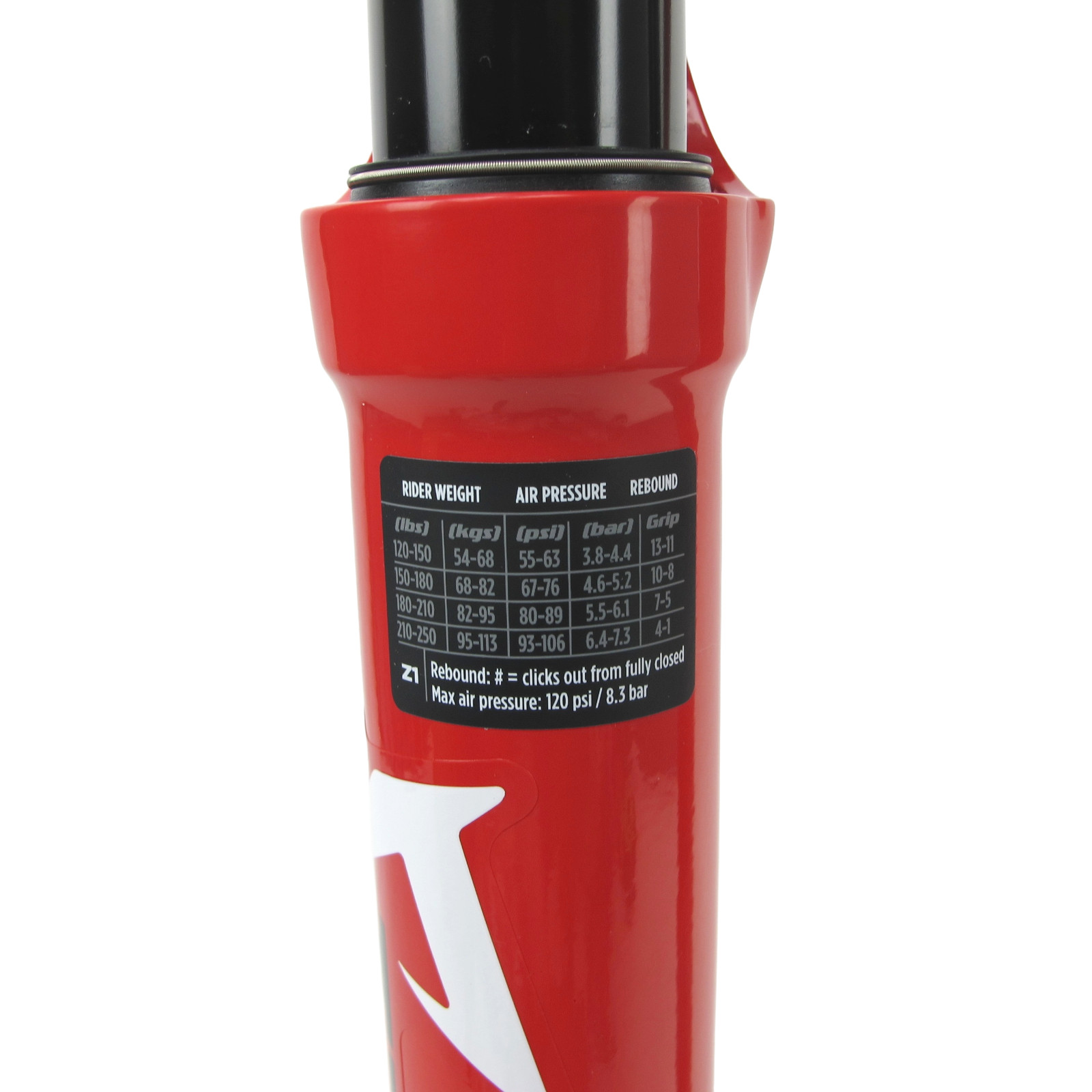 27.5″ Marzocchi Bomber Z1 180mm 15x110mm 44mm GRIP RED MTB Fork $729 MSRP