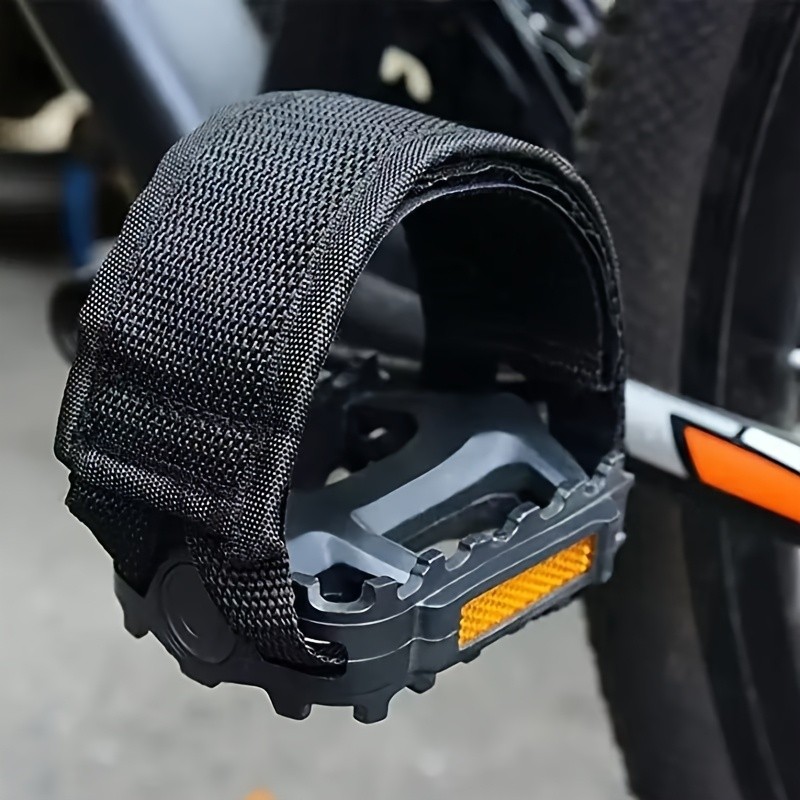 2Pcs Bicycle Pedal Strap Adjustable Anti-slip Cycling Stirrups Bike Foot Holder