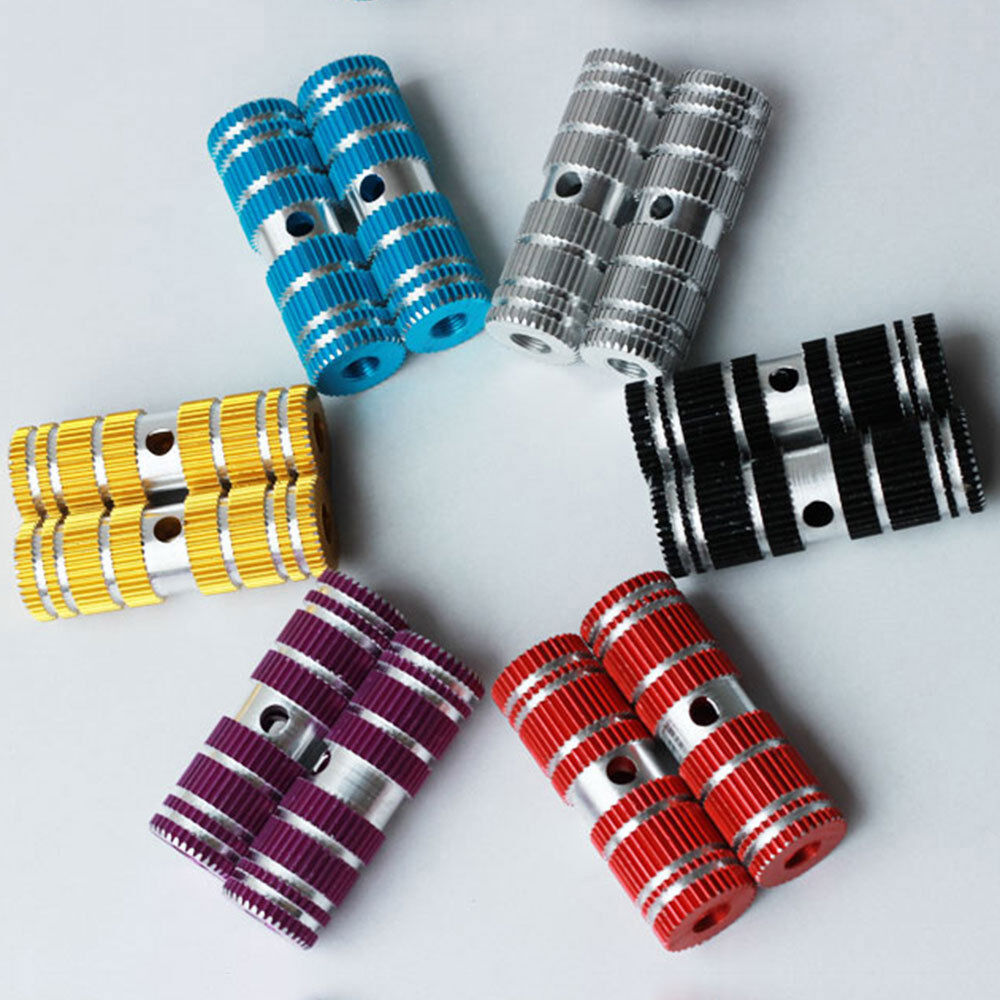 1 Pair Multi-color Fixie BMX Bike Pegs Kid Alloy Stunt Front Rear Foot Pegs Axle