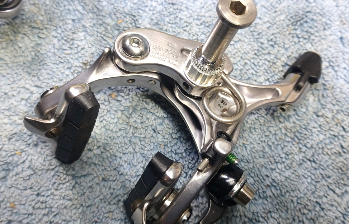 VGC, used, Shimano Dura-Ace BR-7800 Rim Brake Calipers Set, Very Good Condition