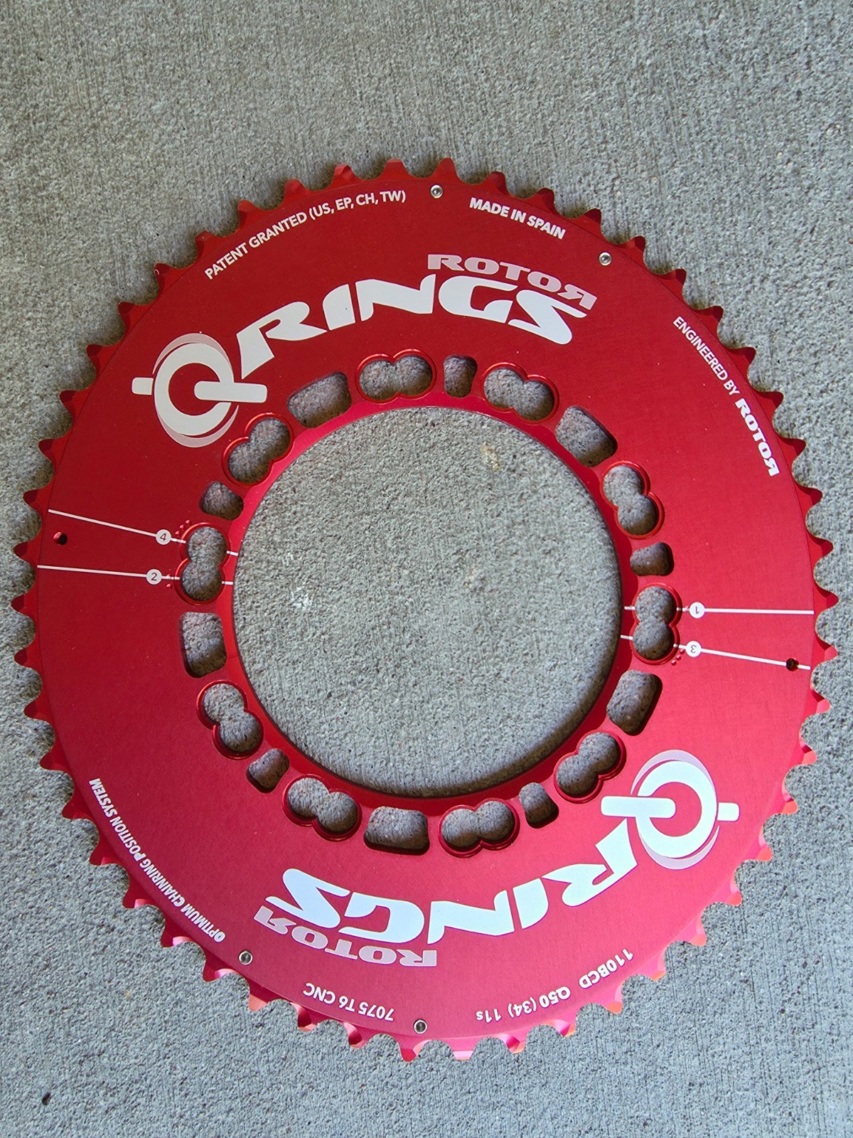 Rotor Q-Rings 110×5 BCD 50t Oval Chainring 2014Q50AT-BCD110X5-AERO