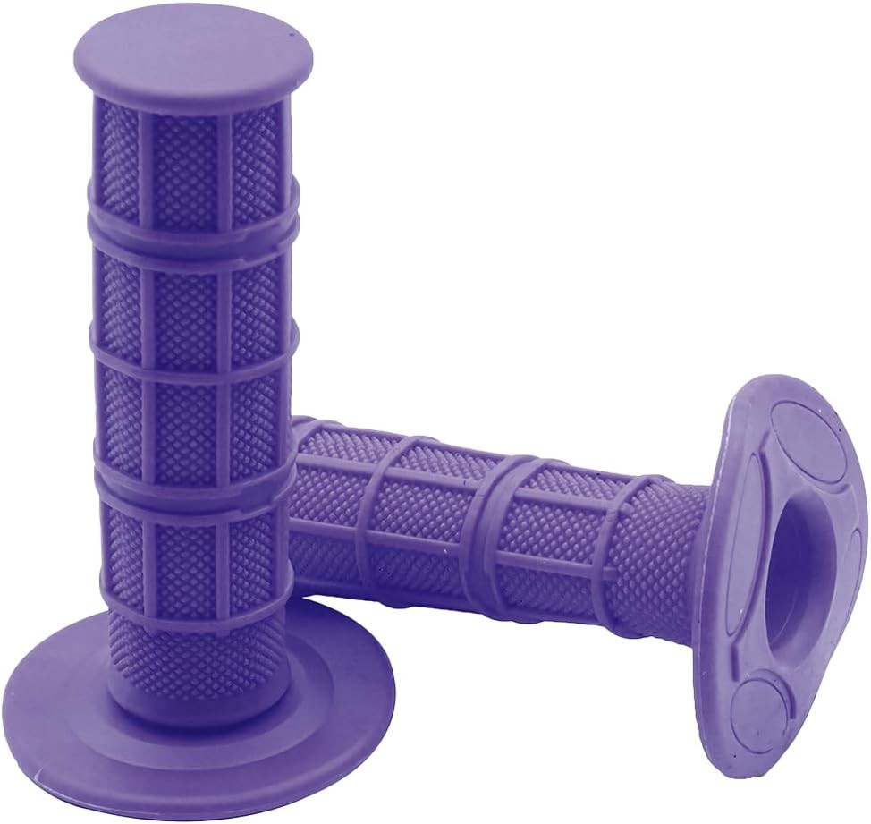 Motorcycle Hand Grips, 2PCS 7/8″ 22mm 24mm Non-Slip Soft Color: Style 2-Purple