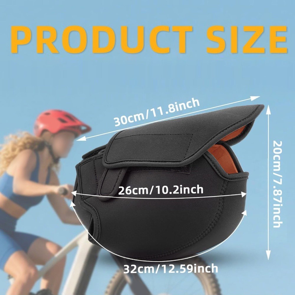3-in-1 Neoprene Cover Kit for E-Bike Battery Motor and Handlebar Weather Shield