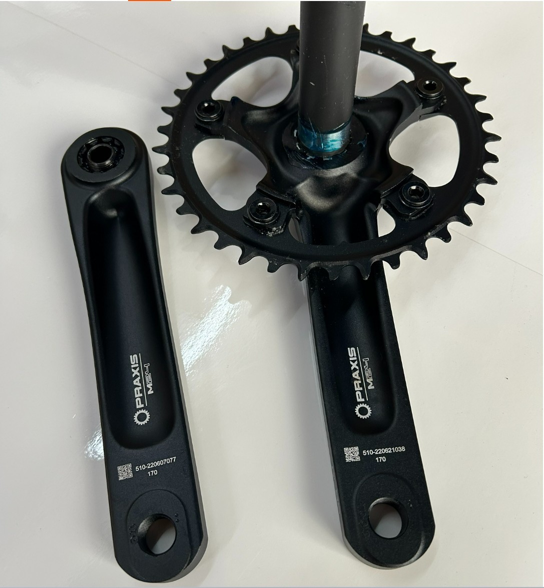 Praxis Alba M24 Crankset 38T Chainring BCD110 10/11 Speed bottom bracket Set