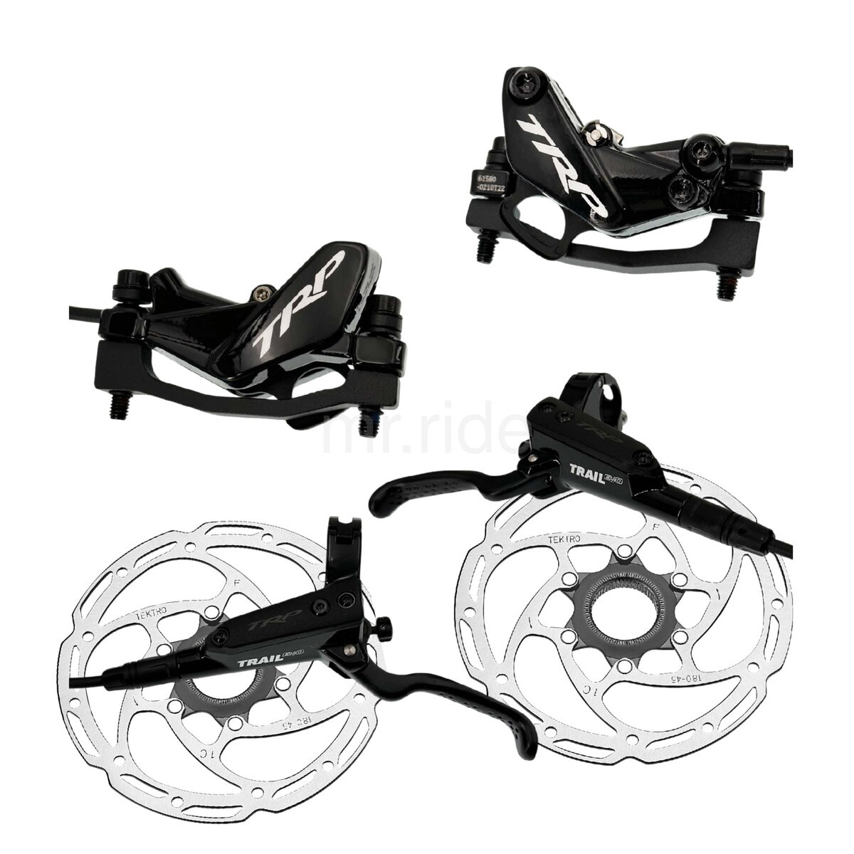 4Piston TRP Trail EVO Downhill Disc Brake Set Front&Rear 900/1500mm +180mm Rotor