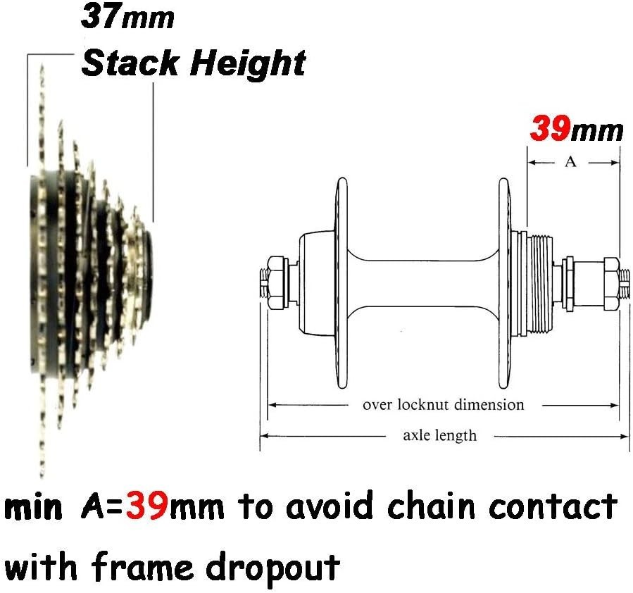 7-Speed Freewheel Alloy Steel for E-Bike 11-28T 11-34T Compatible with Thread…