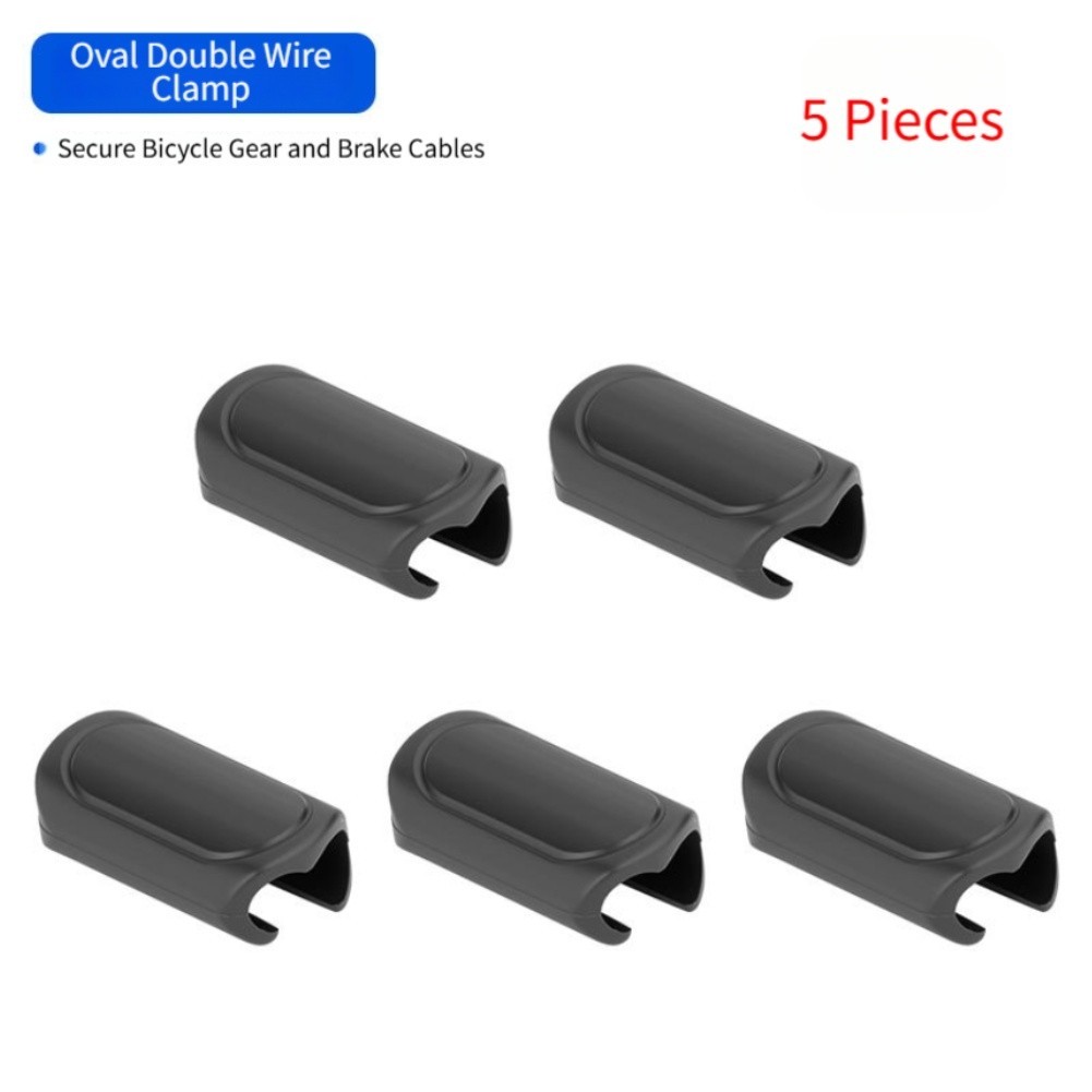 Triple Hole Mount Cable Organizer for Bicycle Brake and Gear Cables Black