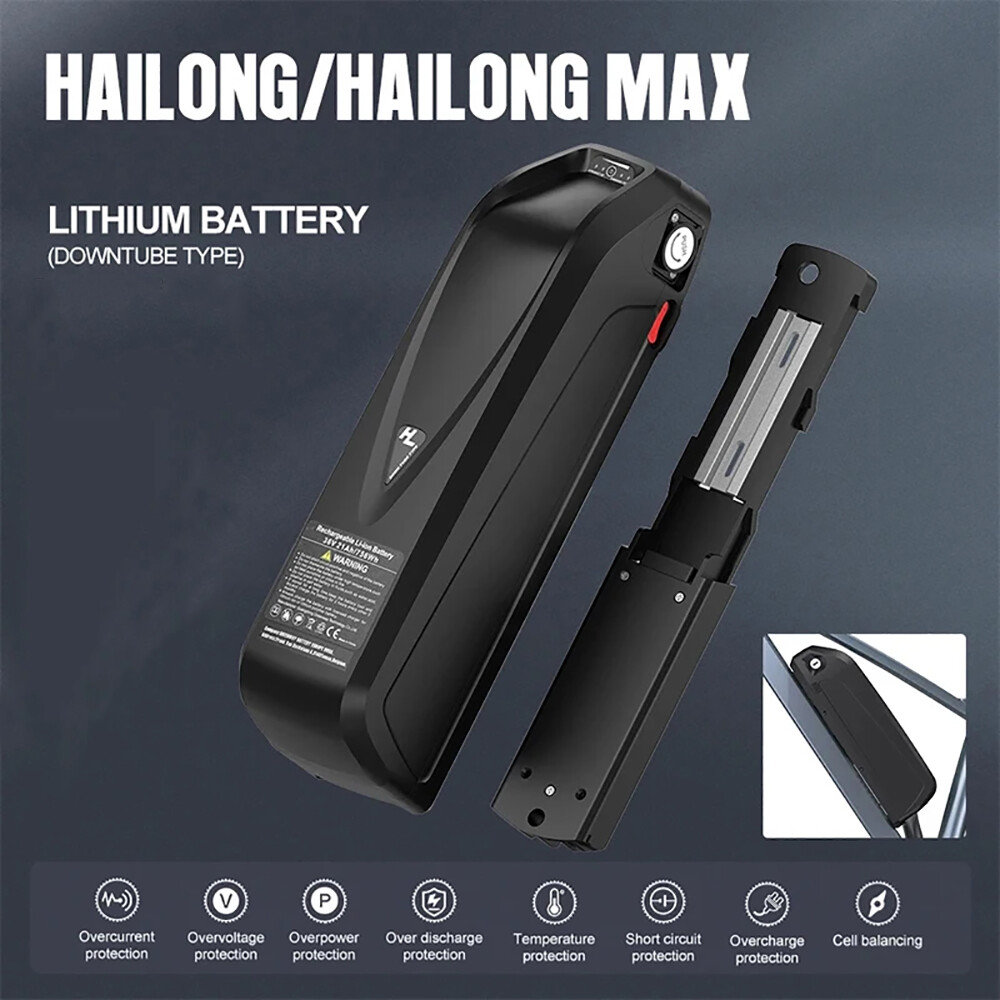 48V 30Ah Hailong E-bike Battery 200W-1500W Electric Bike Motor Lithium Batterys