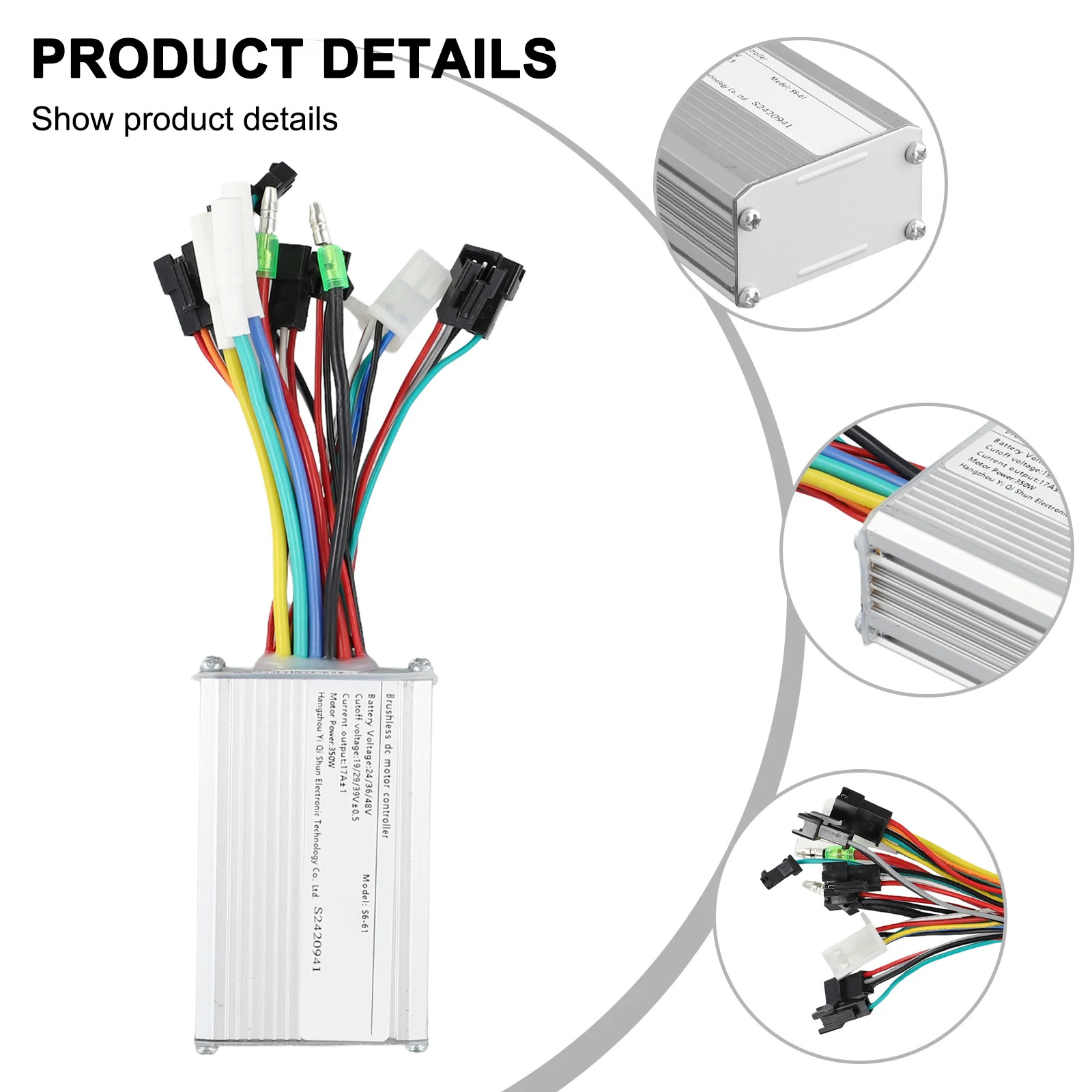 E-Bike S830 36v 48v 250w 350w Controller Lcd Display Screen For Electric Bicycle