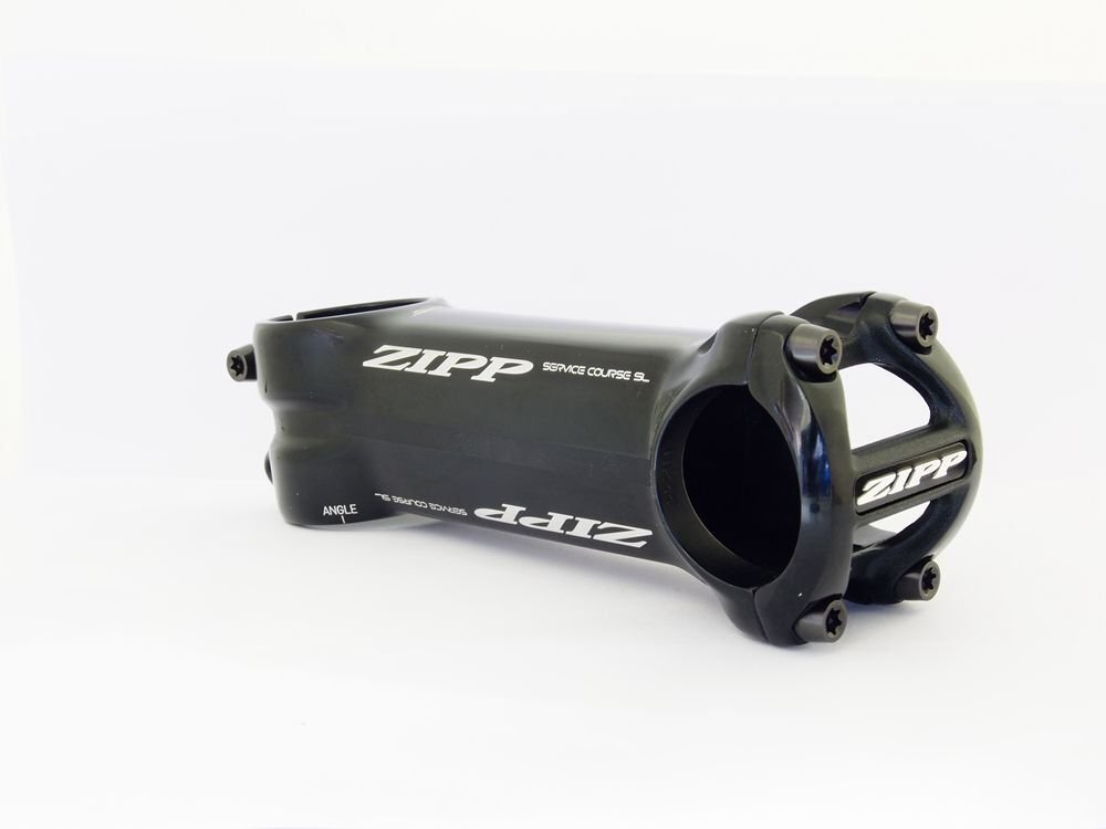 New Version ZIPP Service Course SL Stem 110mm ±6° 1-1/8″ Polished Black Alum