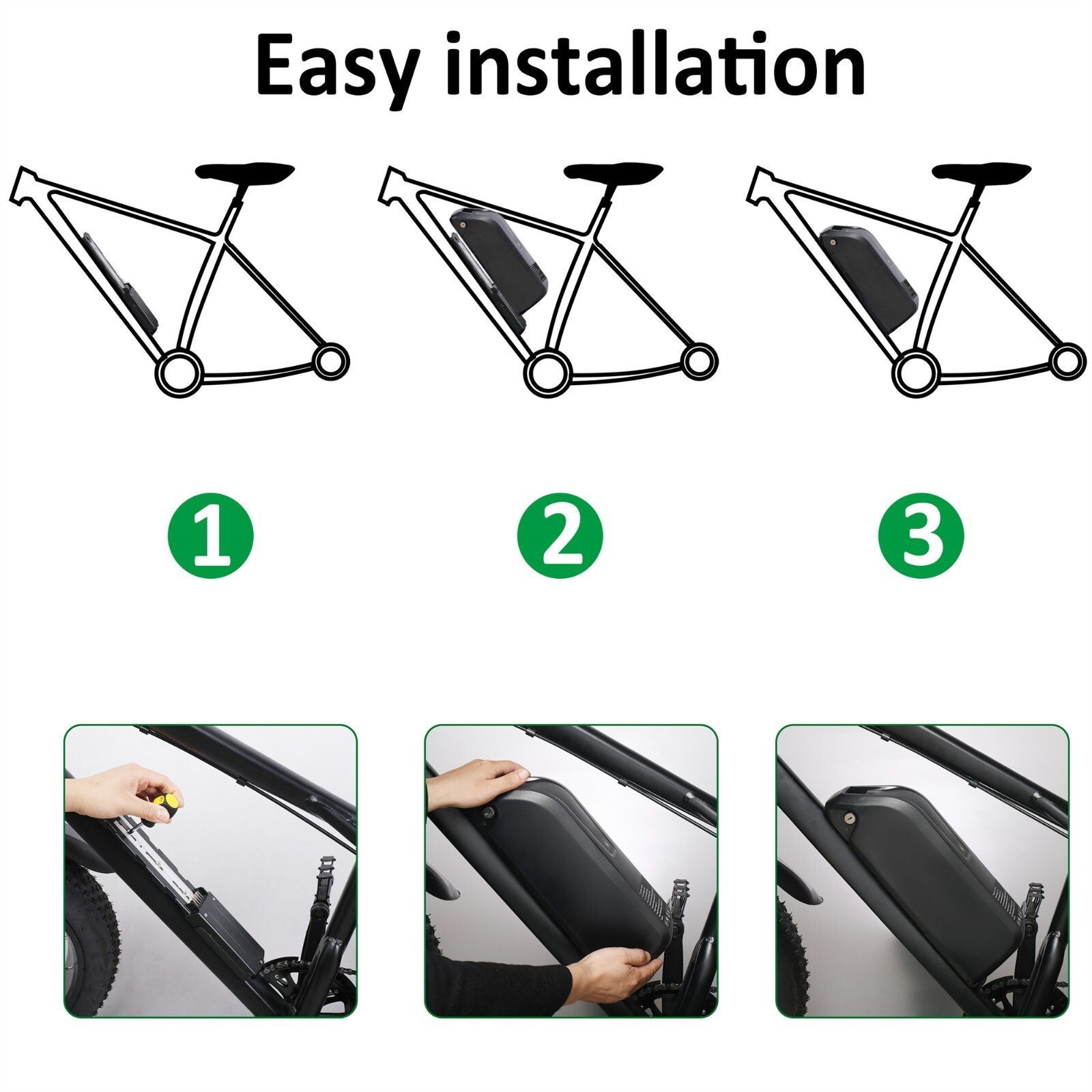 Ebike Battery 36V 48V 52V 15Ah 20Ah 4Pin/5Pin for 0~2000W Electric Bicycle Bike