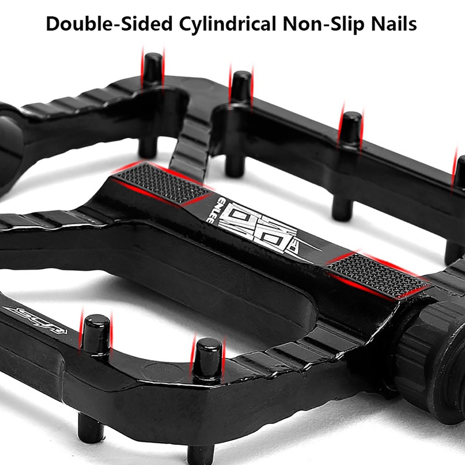 ENLEE MTB 9/16inch Aluminum Alloy DU Bearing Pedals Road Bike Platform One Pair