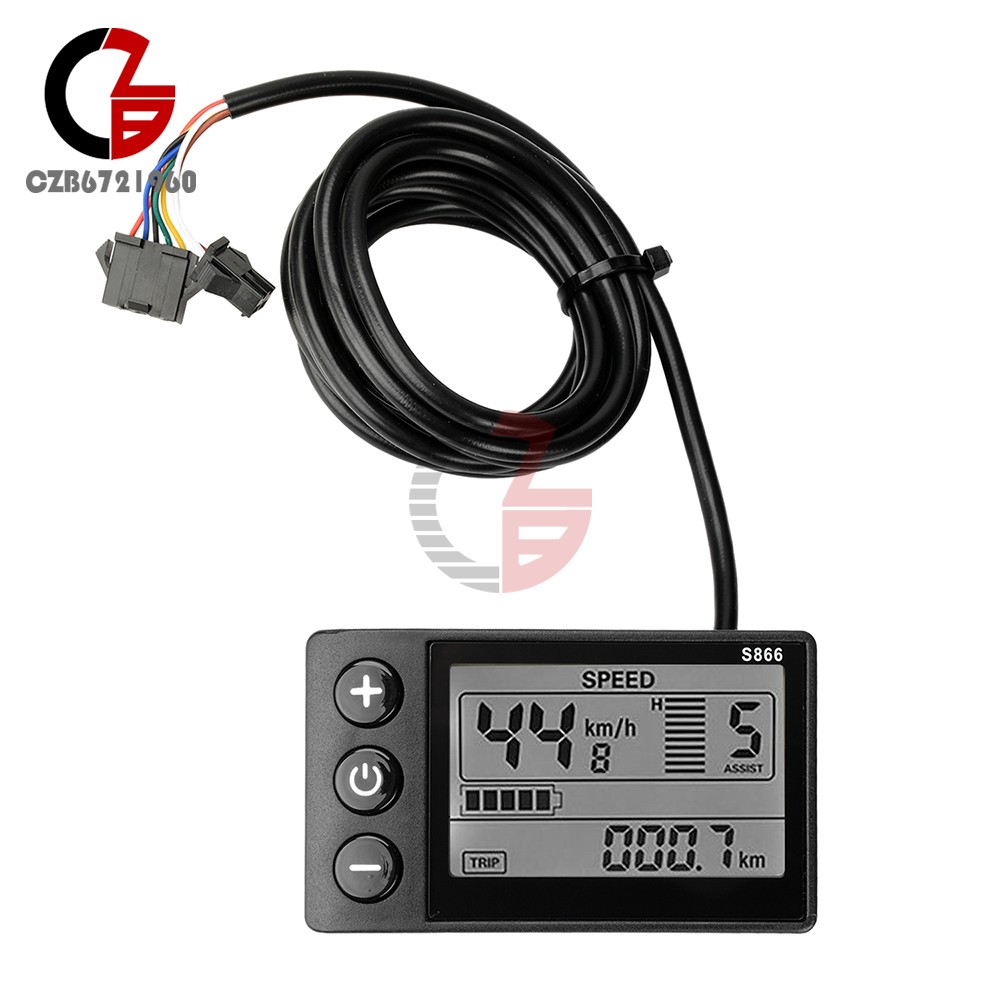 36V 48V 64V 40A 30A 20A Brushless Motor Controller E-Bike S866 LCD Display Meter