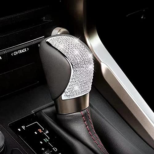 Bling Shifter Gear Lever Accessories Fit for Lexus 16-18 ES350 15-22 White