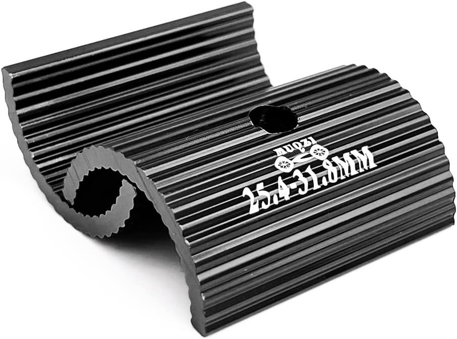 Lightweight Black Aluminum Handlebar Shim – 25.4 to 31.8MM for Easy Installation