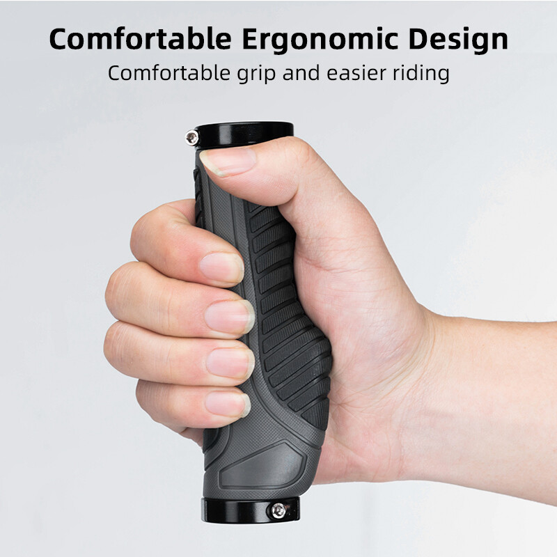 ROCKBROS Bike Grips Bicycle Double Lock-on Ergonomic Non-Slip Handlebar Grips