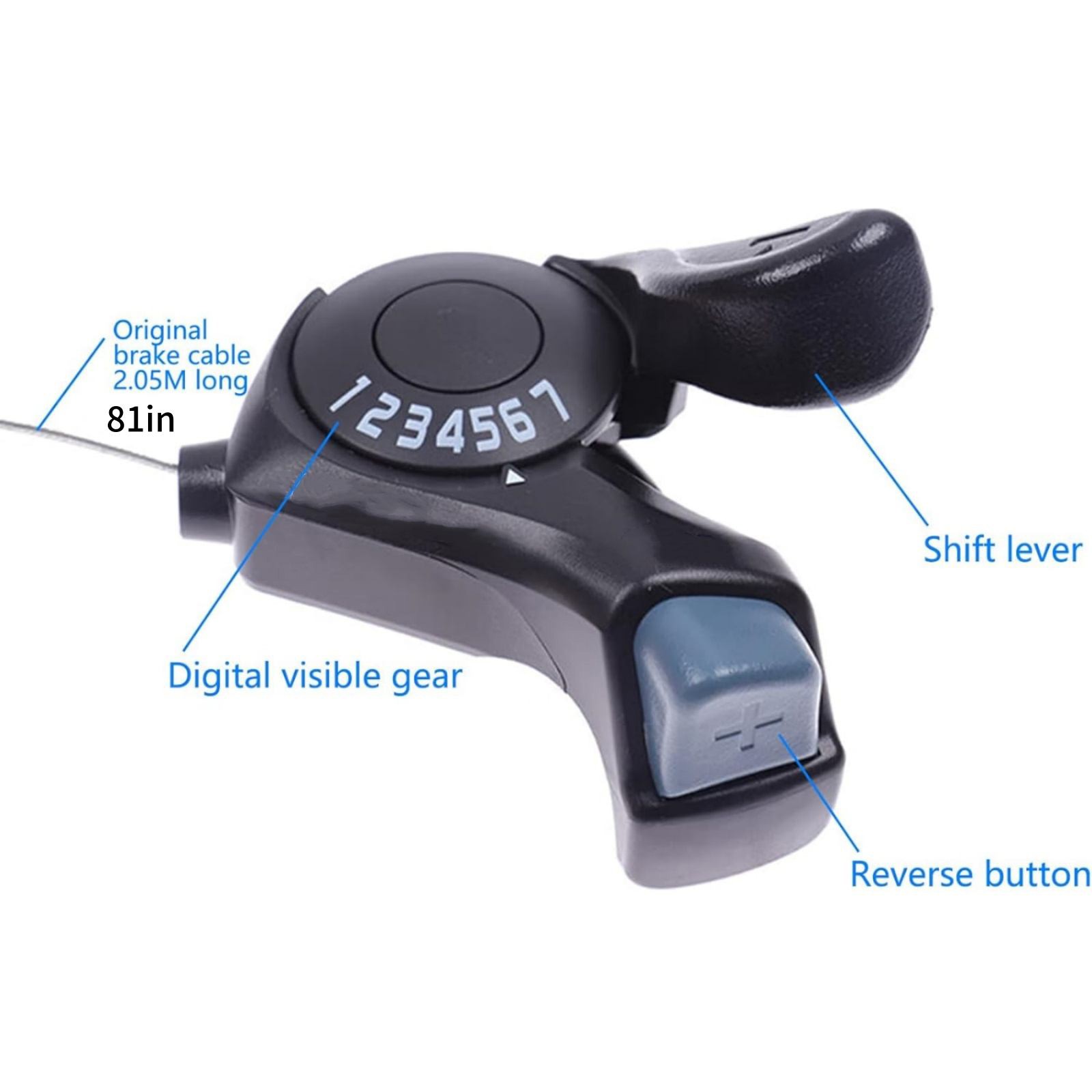 3×7 21-Speed Shifters w/Durable Construction Aluminum Steel & Premium Plastic