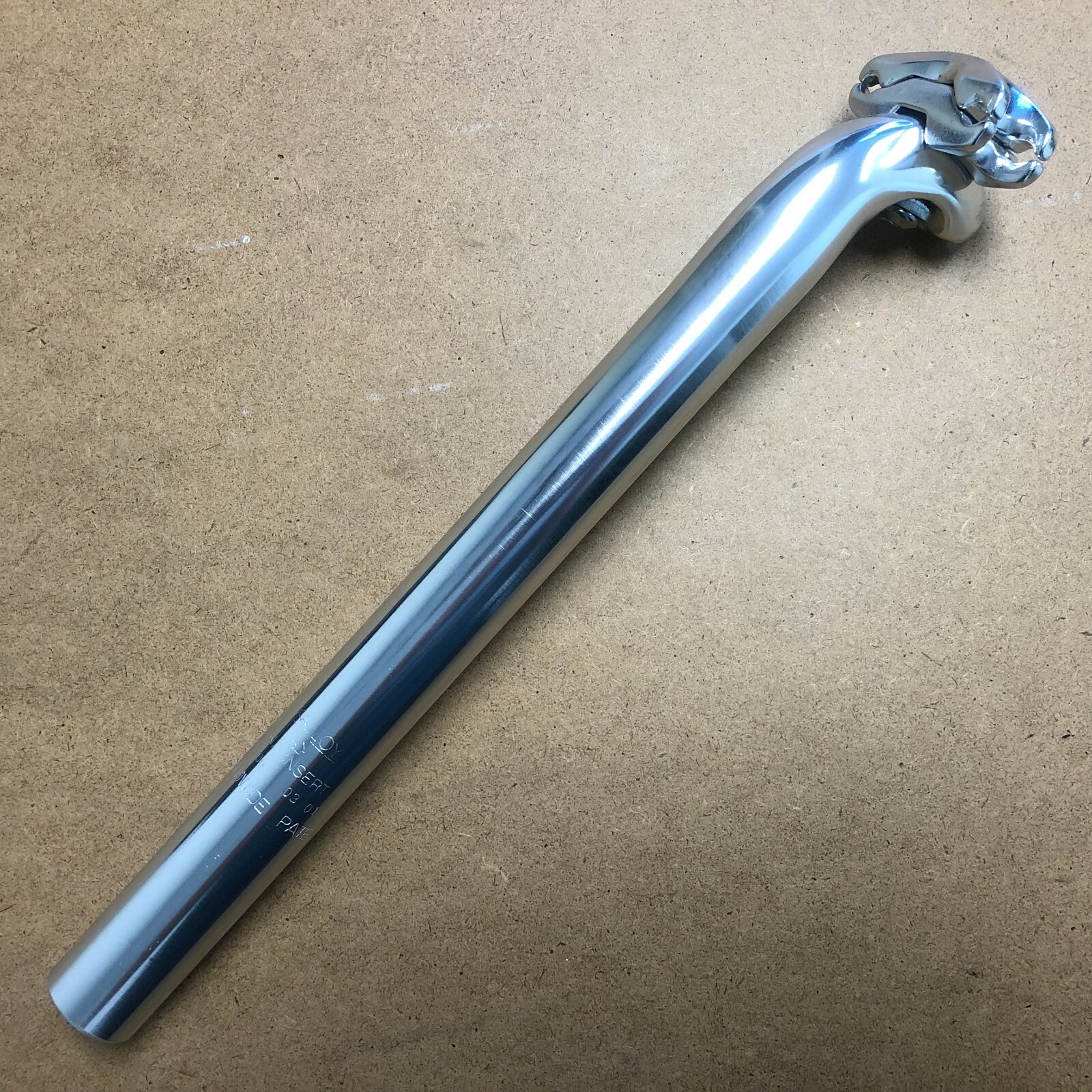 New Kalloy Bicycle Alloy Seat Post 28.6 – 31.8mm Length 350mm No Logo Silver