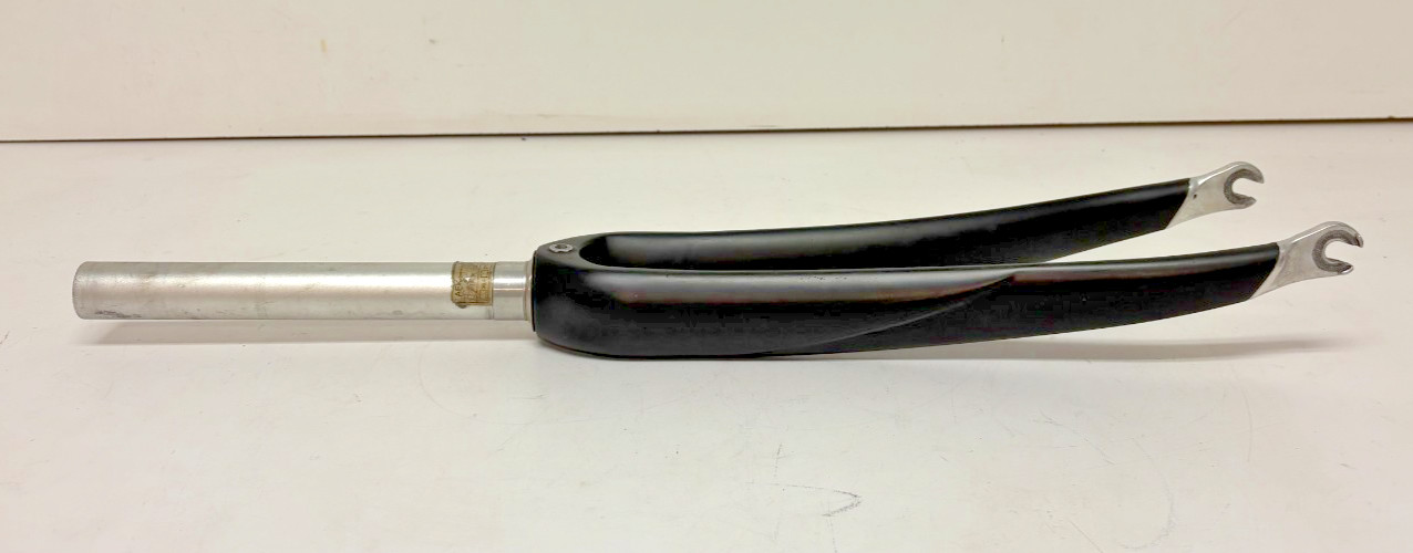 Black Carbon/Aluminum 700C Road Bike Fork 220mm 1-1/8″ Threadless Steerer GREAT