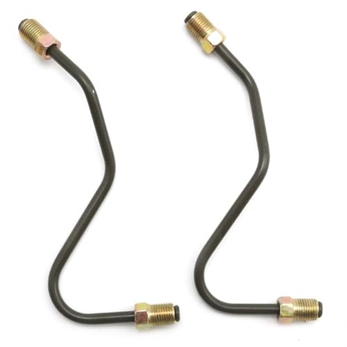 2Pcs Front Brake Caliper Line, Alloy Steel Hose Kit, Replacement for Toyota