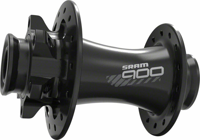 SRAM 900 Front Hub – 15/12/QR x 100mm, 6-Bolt, Black, 24h