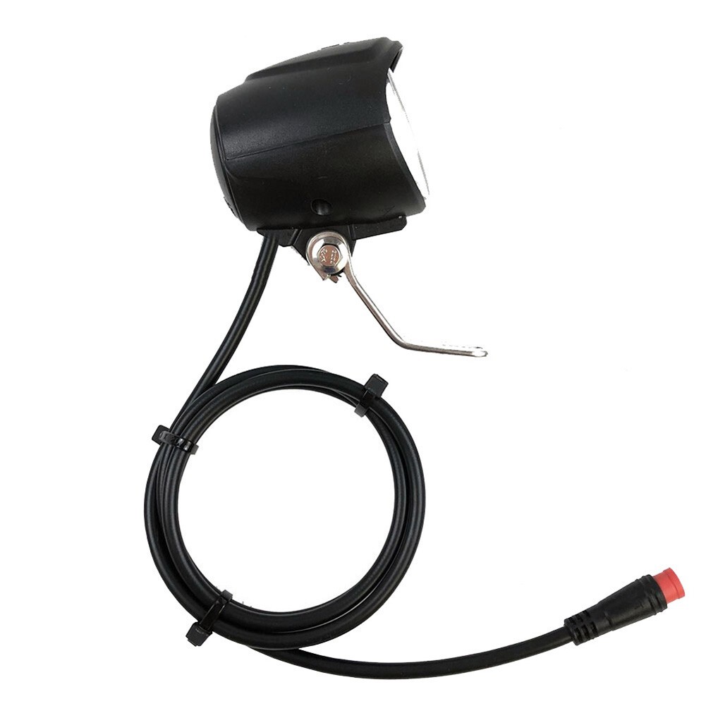 Led Light Headlight 6-80V Front Light Black Accessory For Electric Bicycle