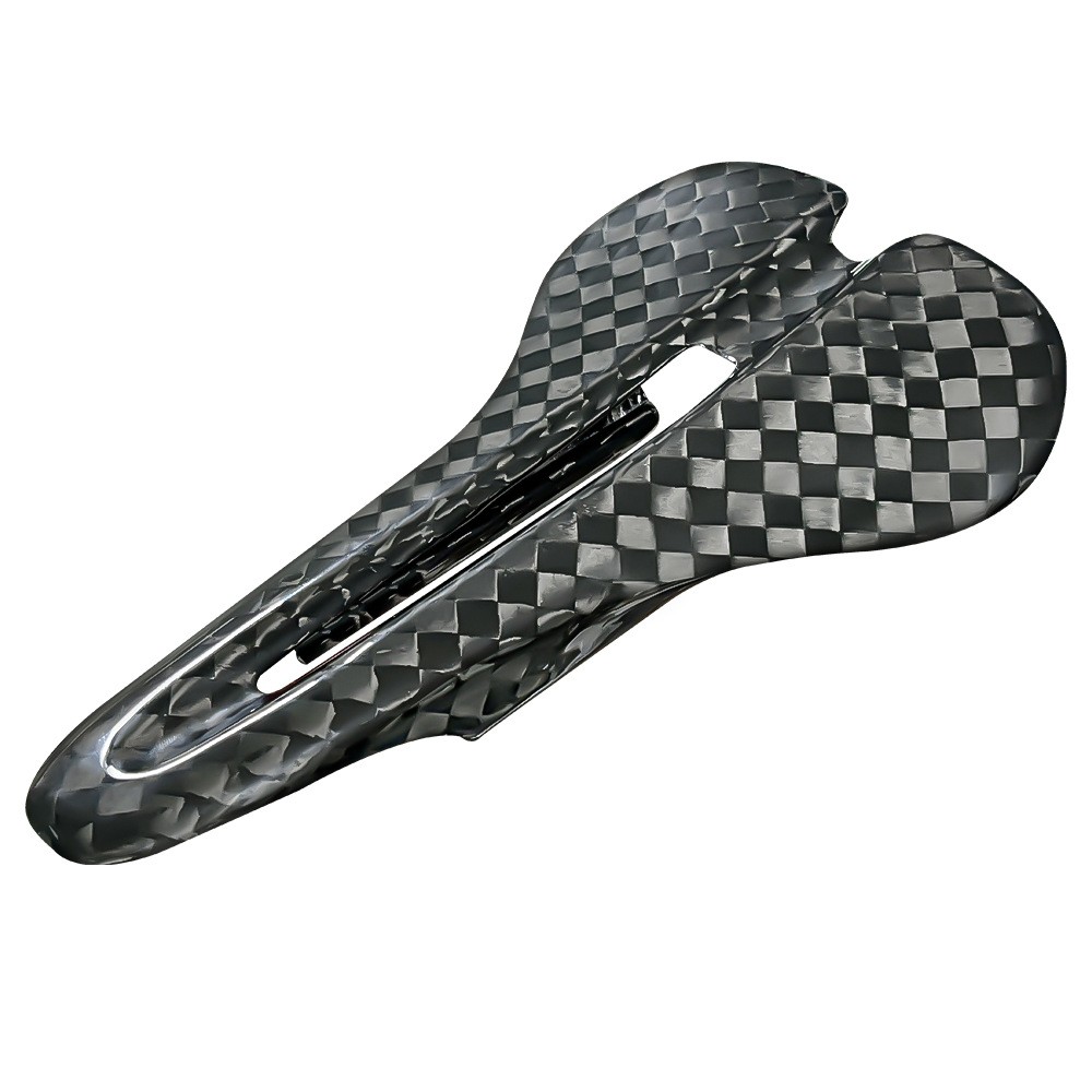 Full Carbon Bike Saddle 70g Super Lightweight High 3D Printed 244x142mm Rails