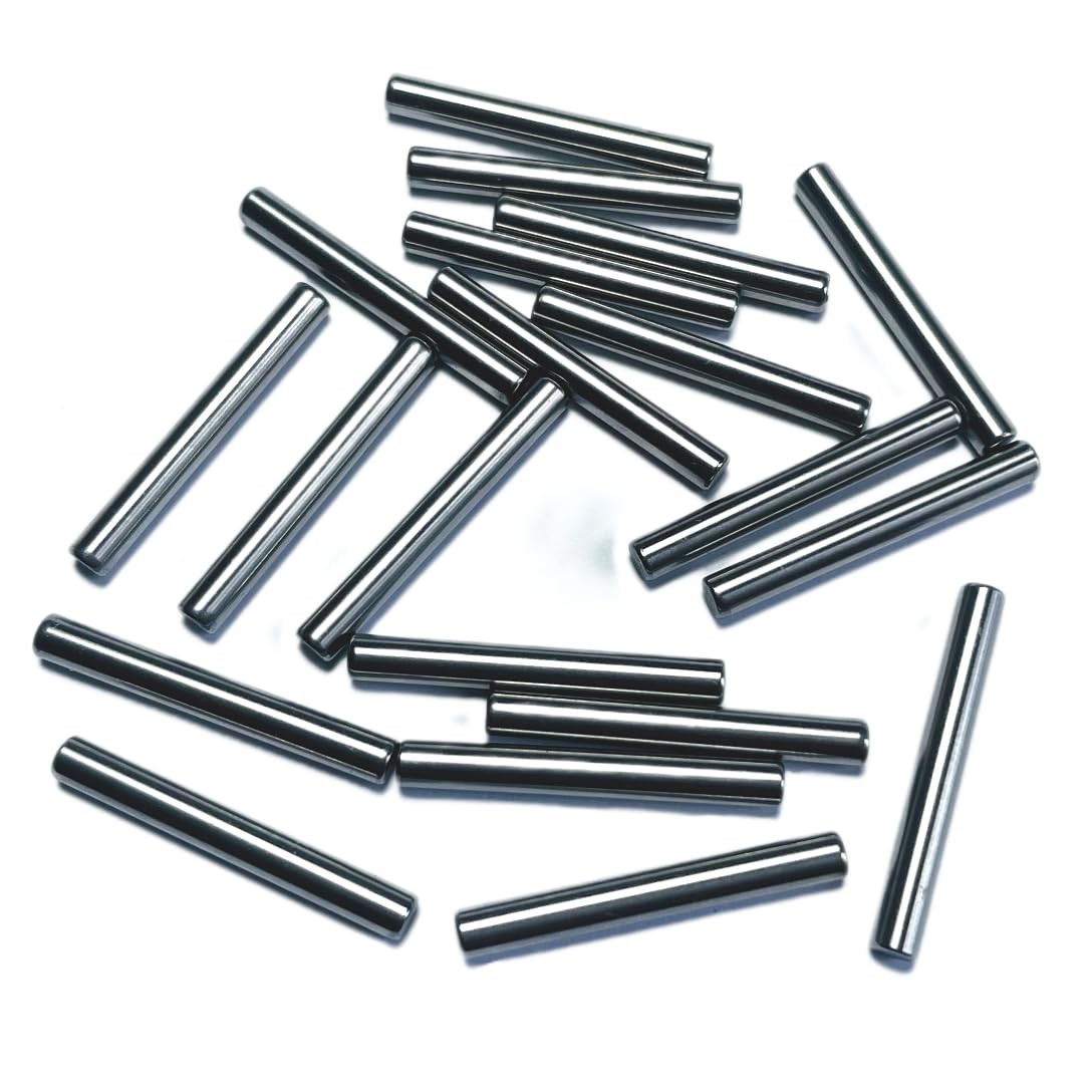 ZDingTech 20PCS 1/8 x 1 Dowel Pins,1/8 inch x 1 x 1 Inch, Silver