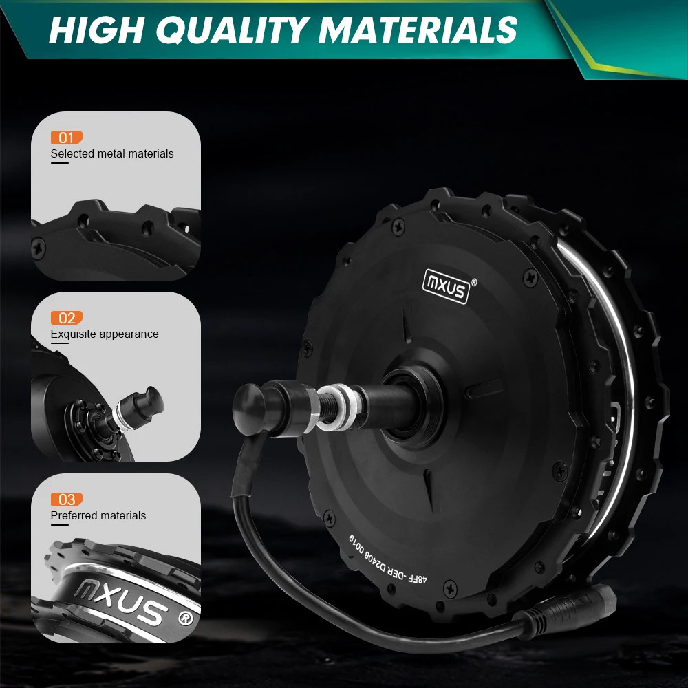 MXUS Brand XF19R Motor 48V 750W 1000W Rear Hub Motor Wheel E-bike Conversion Kit