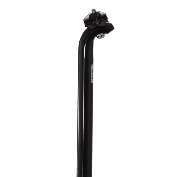 Soma Layback 27.2mm Aluminum Seatpost – 350mm, Adjustable Saddle Angle, Black