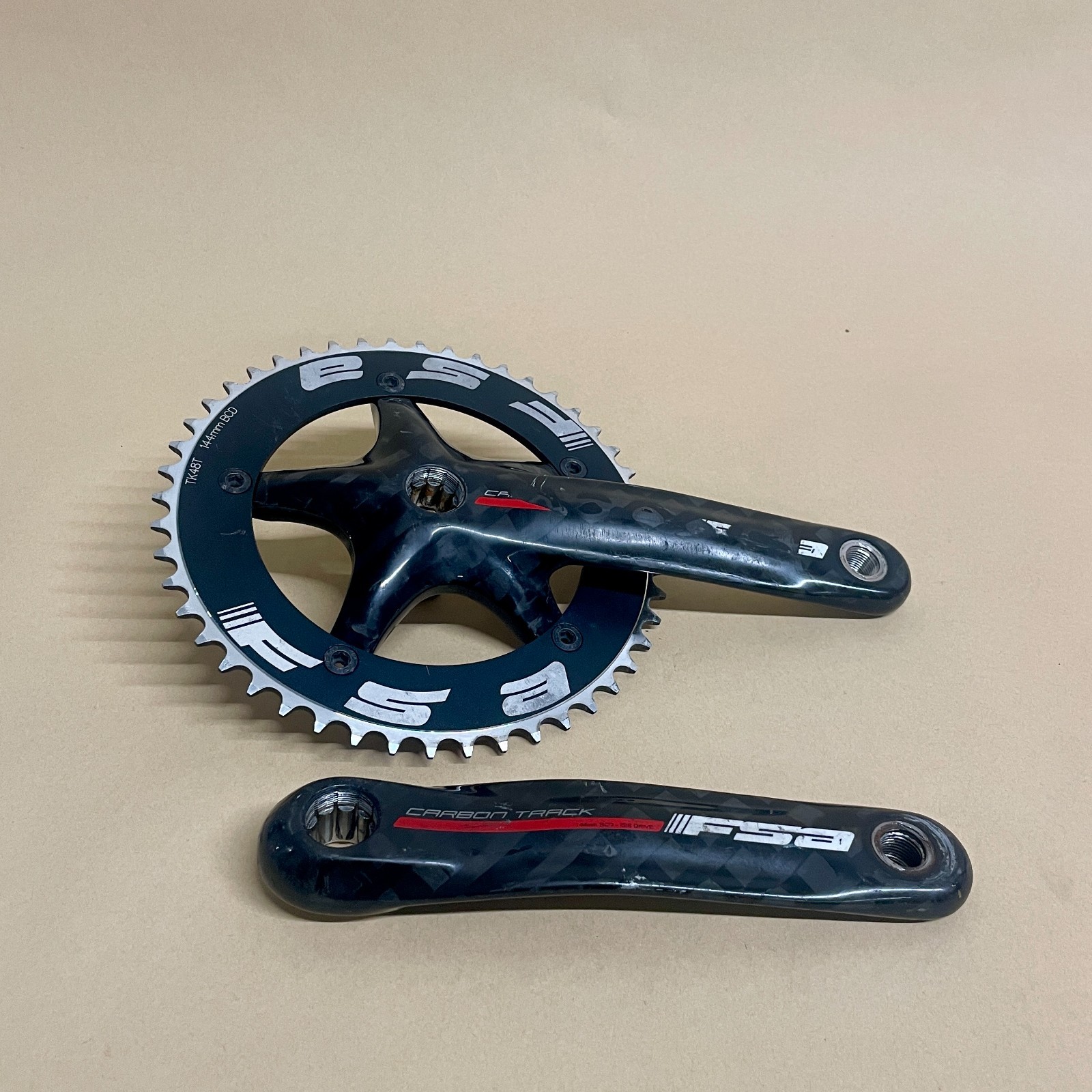 FSA Carbon Track 170mm 48T ISIS Crankset 144bcd