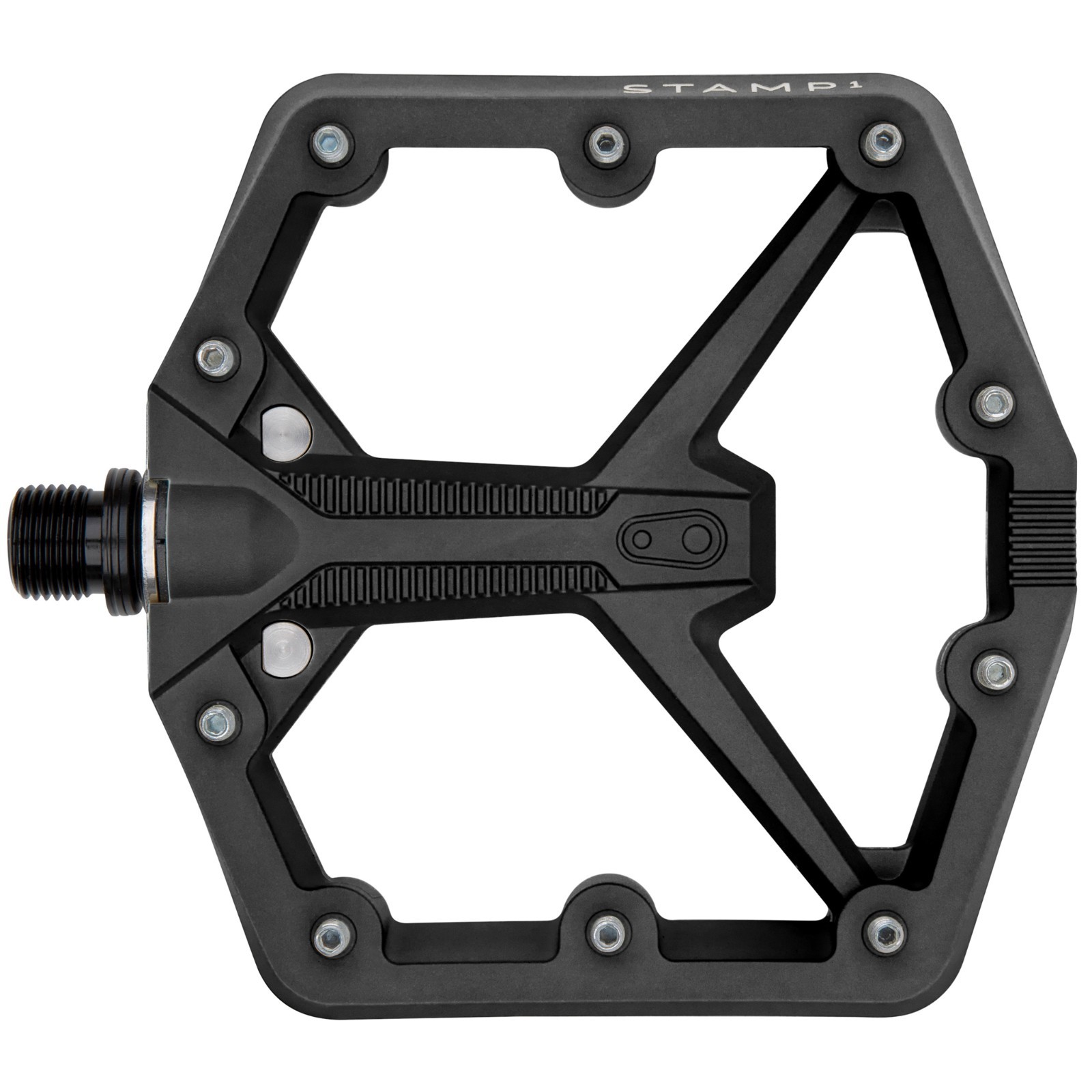 Crank Brothers Stamp 1 Gen 2 MTB Mountain Bike Platform Pedals Black Large
