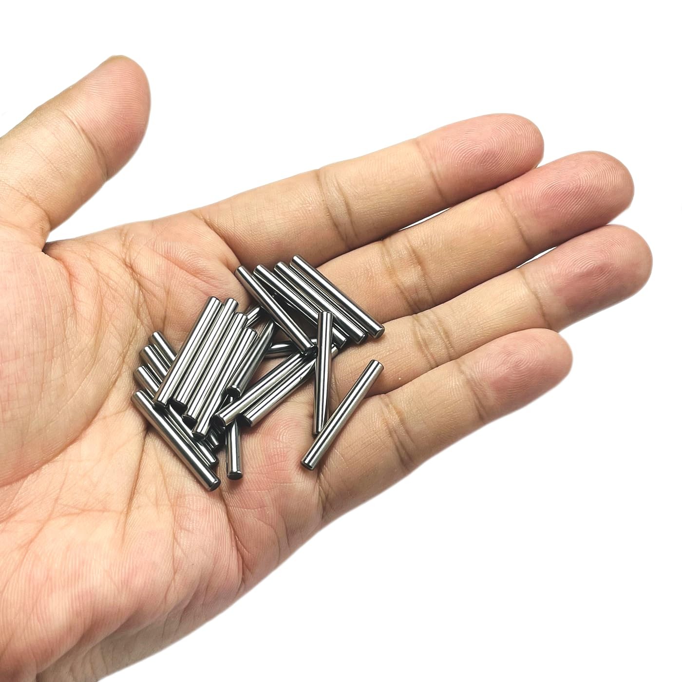 ZDingTech 20PCS 1/8 x 1 Dowel Pins,1/8 inch x 1 x 1 Inch, Silver