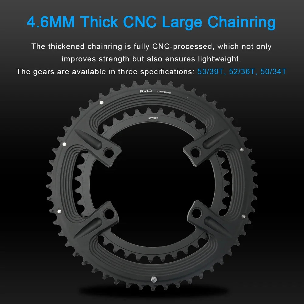 Road Bike 4 Bolts 110BCD Chainring DURA-ACE FC-R9100 50-34T 52-36T 53-39T